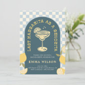 Junggeselinnen-Abschied Weekend Margarita Einladun Einladung (Stehend Vorderseite)