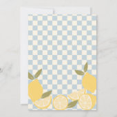 Junggeselinnen-Abschied Weekend Margarita Einladun Einladung (Rückseite)