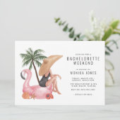 Junggeselinnen-Abschied Weekend Tour Einladung (Stehend Vorderseite)