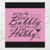 Junggeselinnen-Abschied Weinetikett (Einzelnes Label)