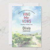 Junggeselinnen-Abschied Weinprobe Zielort Einladung (Vorderseite)