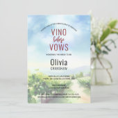 Junggeselinnen-Abschied Weinprobe Zielort Einladung (Stehend Vorderseite)