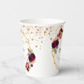 Junggeselinnen-Abschied Weißburgund Blumenkohl Gli Pappbecher