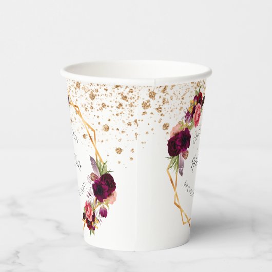 Junggeselinnen-Abschied Weißburgund Blumenkohl Gli Pappbecher (Rechts)