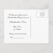 Junggeselinnen-Abschied Wellness-Center Einladung (Rückseite)