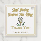 Junggeselinnen-Abschied, White Gold der Hochzeitsf Geschenkanhänger (Rückseite)