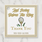 Junggeselinnen-Abschied, White Gold der Hochzeitsf Geschenkanhänger (Vorderseite)