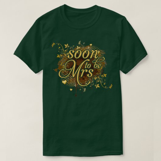 Junggeselinnen-Abschied wird bald Frau sein. T-Shirt (Design vorne)