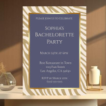 Junggeselinnen-Abschied-Zebra Print-Beige-