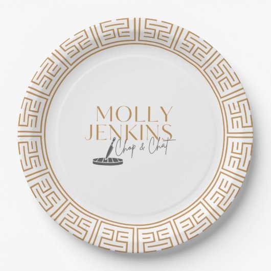 Junggeselinnen-Abschied zum Kochen Pappteller (Vorderseite)