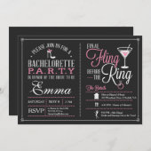 Junggeselinnen-Abschieds-Einladung mit Route Einladung (Vorne/Hinten)