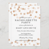 Junggeselinnen-Abschieds-Imitat-kupferne Einladung (Vorne/Hinten)