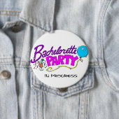 Junggeselinnen-Abschieds-laufender Knopf Button (Beispiel)