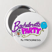 Junggeselinnen-Abschieds-laufender Knopf Button (Vorne & Hinten)