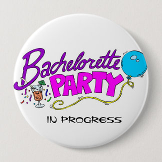 Junggeselinnen-Abschieds-laufender Knopf Button
