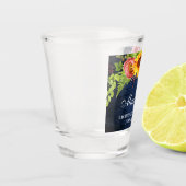 Junggeselinnen-Abschieds-Sonnenblume-blaues mit Schnapsglas (Links)