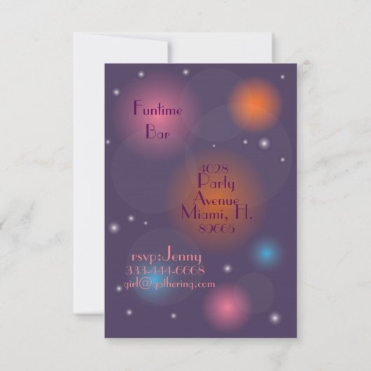 Junggeselinnen-Abschiedseinladung Einladung (Rückseite)