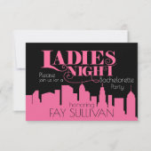 Junggeselinnen-Abschiedseinladungsentwurf Einladung (Vorderseite)