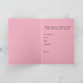 Junggeselinnen-Abschiedspaß Einladung (Innenseite)