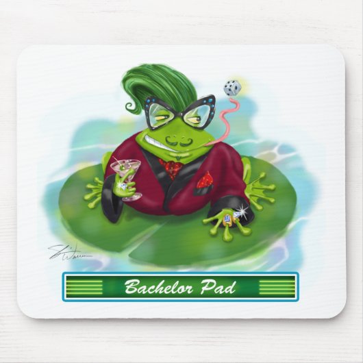 Junggeselle-Auflage Mousepad (Vorne)