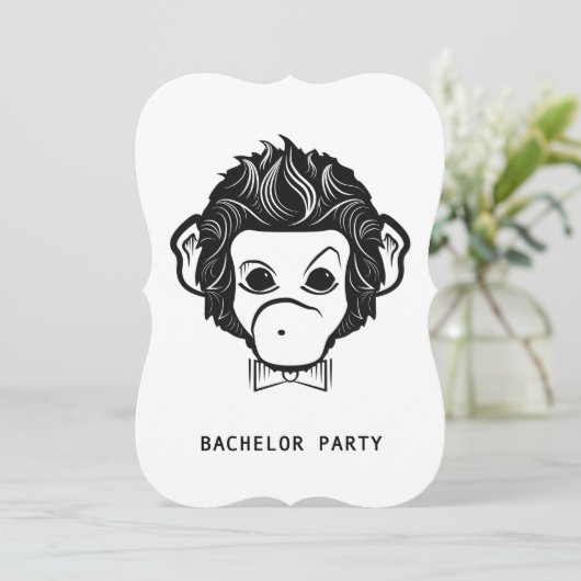 Junggeselle Einladung (Stehend Vorderseite)