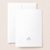 Junggeselle Folienkarte (Rückseite mit Umschlag)