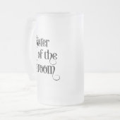 Junggeselle Mattglas Bierglas (Vorderseite Links)