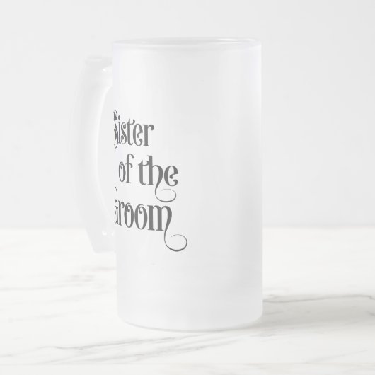 Junggeselle Mattglas Bierglas (Vorderseite Links)