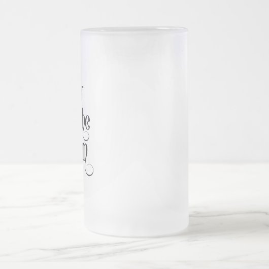 Junggeselle Mattglas Bierglas (Mittel)