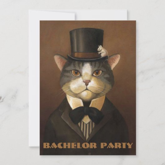 Junggeselle-Party, Bräutigamdusche, Hirsch-Party…. Einladung (Vorderseite)