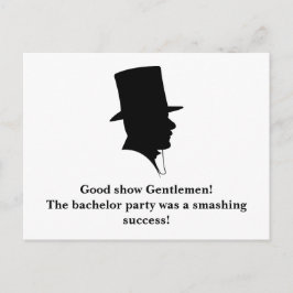 Junggeselle-Party danken Ihnen Postkarte