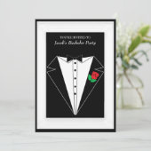 Junggeselle-Party Einladung (Stehend Vorderseite)