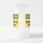 Junggeselle-Party laufend Mattglas Bierglas (Mittel)