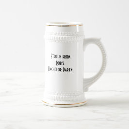 Junggeselle-Party-Tasse Bierglas