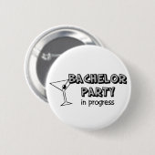 Junggeselle-Partyknöpfe Button (Vorne & Hinten)