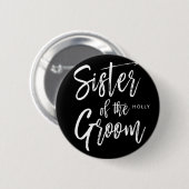 Junggeselle | Script Style Wedding Button (Vorne & Hinten)