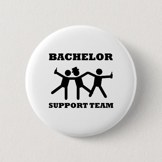 Junggeselle-Support - Team Button (Vorderseite)
