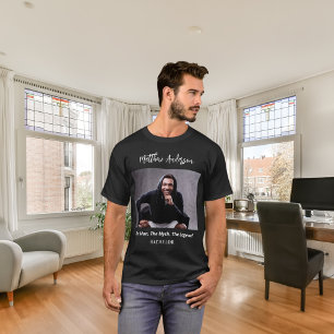 Junggesellen-Foto-Mann-Mythos-Legende-Name-Spaß T-Shirt