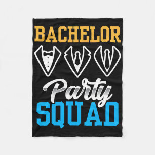 Junggesellen Party Squad Braut Team Bräutigam  Fleecedecke