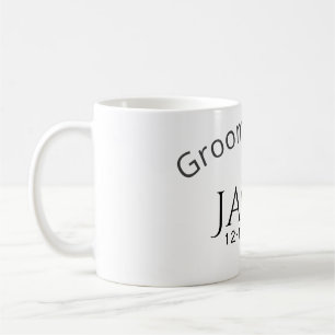 Junggesellen-Team-Name Datum Jahr fett gedruckter Kaffeetasse