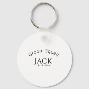 Junggesellen-Team-Name Datum Jahr fett gedruckter Schlüsselanhänger