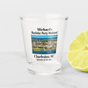Junggesellenabschied Andenken Charleston Wochenend Schnapsglas