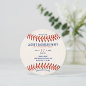 Junggesellenabschied Baseball Letzter Schlag vor d Einladung (Stehend Vorderseite)