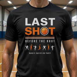 Junggesellenabschied Basketball Abschiedsschuss Or T-Shirt