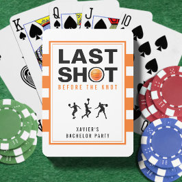 Junggesellenabschied Basketball Letzter Schuss Ora Spielkarten