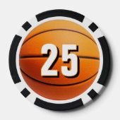 Junggesellenabschied Basketball Letzter Schuss vor Pokerchips (Rückseite)