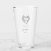 Junggesellenabschied-Bierglas Glas (Rückseite)