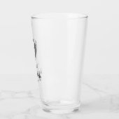 Junggesellenabschied-Bierglas Glas (Links)