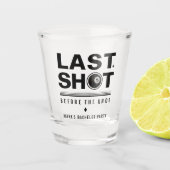 Junggesellenabschied Billard Letzter Schuss Pool 8 Schnapsglas (Vorderseite)