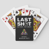 Junggesellenabschied Billard Letzter Schuss Poolbi Spielkarten (Rückseite)